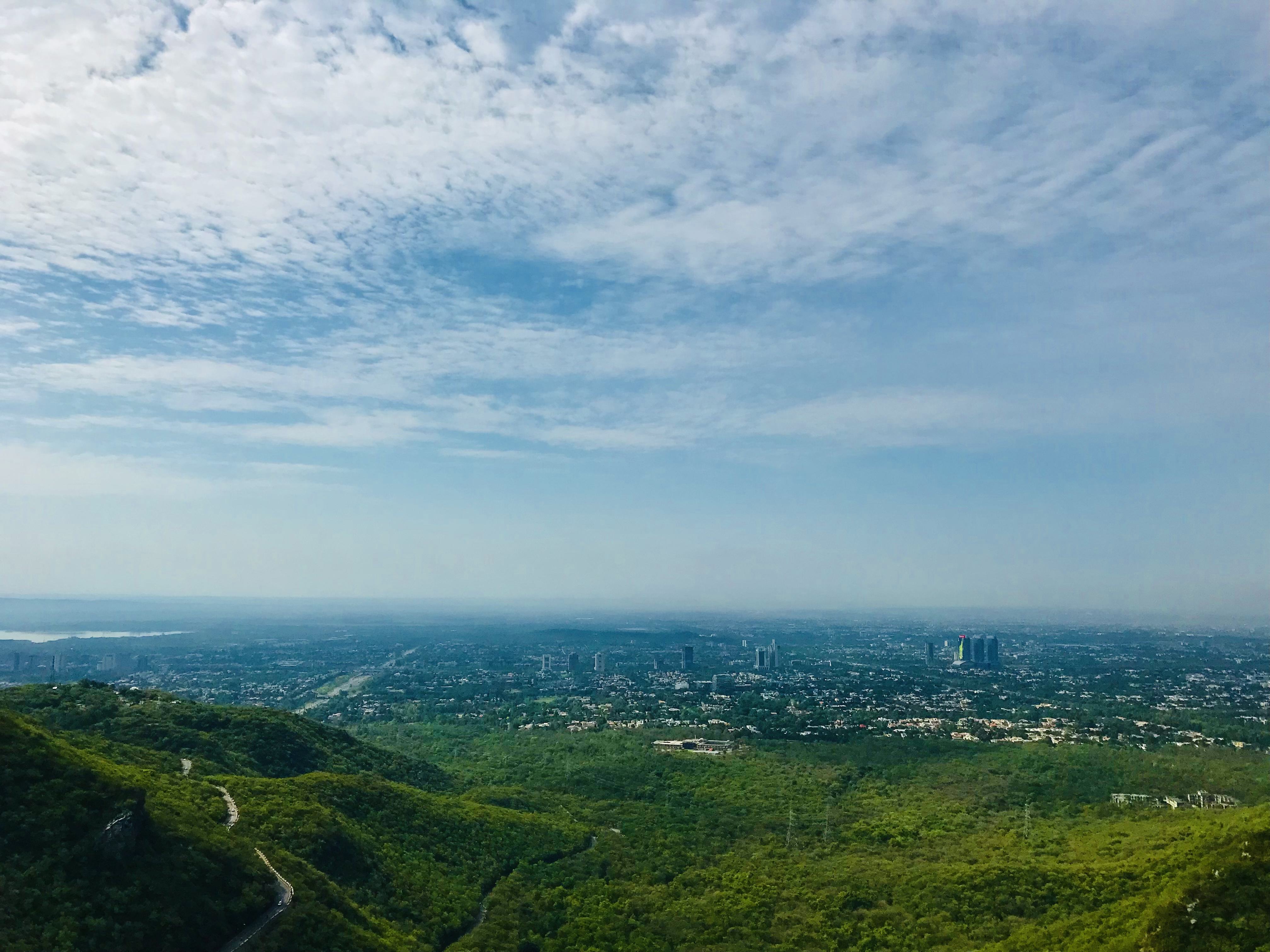 Islamabad viewed from the Margallah Hills.